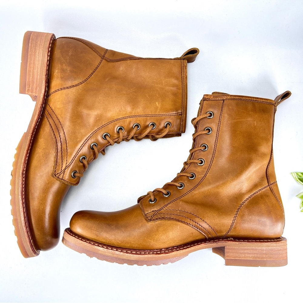 NEW Frye Veronica Lace Up Combat Boots - Picture 10 of 14